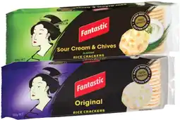 IGA Fantastic Rice Crackers Selected Varieties offer