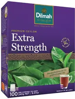 IGA Dilmah Premium Ceylon Extra Strength Tea Bags offer