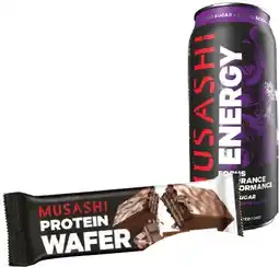 IGA Musashi Protein Wafer 40g or Energy Drink 500mL Selected Varieties offer