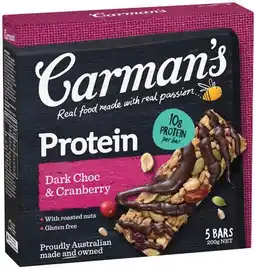 IGA Carman’s Protein Bars Selected Varieties offer