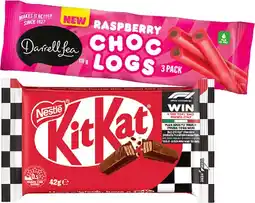 IGA Nestlé Medium Bars 35‑50g or Darrell Lea Choc Logs 3 Pack Selected Varieties offer