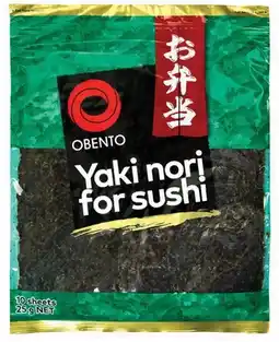 IGA Obento Yaki Nori for Sushi 10 Sheets offer