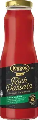 IGA Leggo’s Rich Passata Gourmet Tomato Puree offer