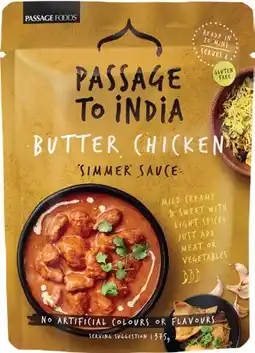 IGA Passage To India Simmer Sauce Selected Varieties offer
