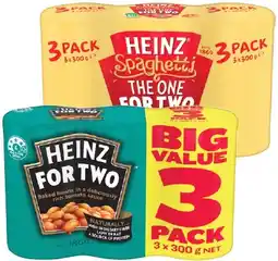 IGA Heinz Beanz or Spaghetti 3x300g Selected Varieties offer