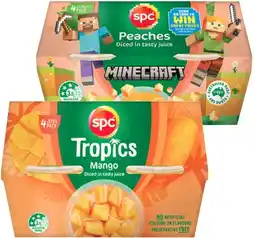 IGA SPC Diced Fruits, Fruit Purée or Jelly 4 Pack Selected Varieties offer