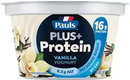 IGA Pauls Plus+ Protein Yoghurt Selected Varieties offer