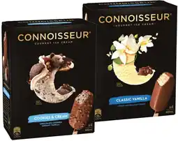 IGA Connoisseur Gourmet Ice Cream 4 Pack or Mini 6 Pack Selected Varieties offer