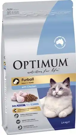 IGA Optimum Dry Cat Food Selected Varieties offer