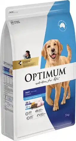 IGA Optimum Dry Dog Food 2.5‑3kg Selected Varieties offer