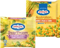 IGA Birds Eye Snap Frozen Vegetables Selected Varieties offer
