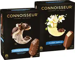 IGA Connoisseur Gourmet Ice Cream 4 Pack or Mini 6 Pack Selected Varieties offer
