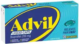 IGA Advil Ibuprofen 200mg Liquid Capsules offer