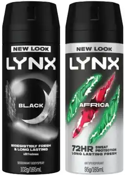 IGA Lynx Antiperspirant or Deodorant Body Spray 165mL Selected Varieties offer