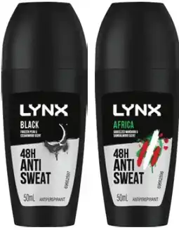 IGA Lynx Antiperspirant Roll‑On Selected Varieties offer