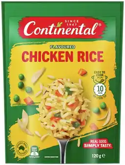IGA Continental Flavoured Rice 115-125g or Pasta & Sauce 80g offer