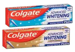 IGA Colgate Advanced Whitening Toothpaste Selected Varieties offer