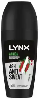 IGA Lynx Antiperspirant Roll‑On Selected Varieties offer