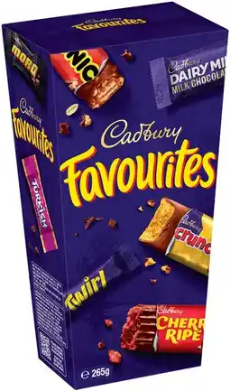 IGA Cadbury Favourites 264‑265g Selected Varieties offer