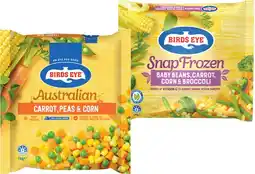 IGA Birds Eye Snap Frozen Vegetables Selected Varieties offer