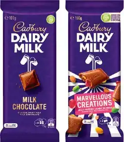 IGA Cadbury Chocolate Block 150‑190g Selected Varieties offer