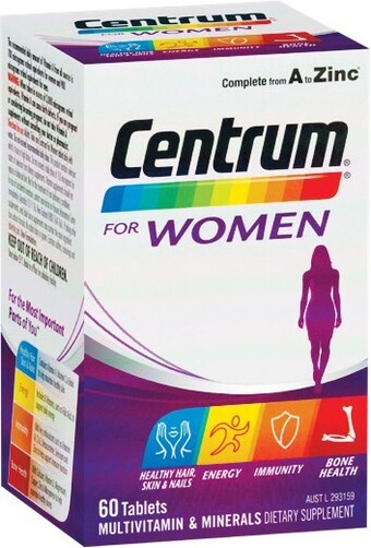 Woolworths Centrum for Women Multivitamin Pk 60~ offer