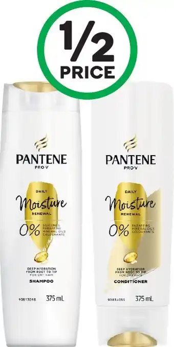 Woolworths Pantene Pro-V Daily Moisture Renewal Shampoo or Conditioner 375ml offer