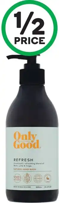 Woolworths Only Good Hand Wash Pump Refresh 300ml offer