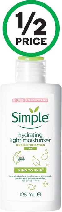 Simple Kind to Skin Hydrating Light Moisturiser 125ml