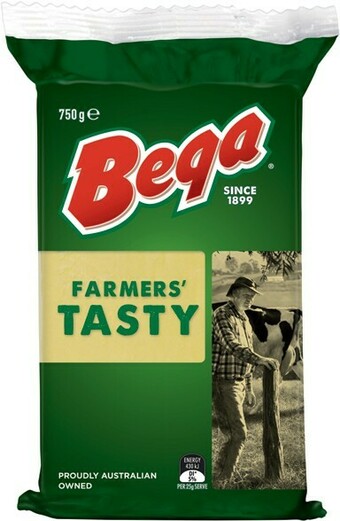 IGA Bega Farmers’ Tasty Block Cheese 750g offer