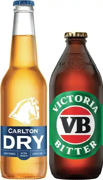 IGA Carlton Dry or Victoria Bitter 24 Pack offer