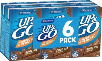 IGA Sanitarium Up & Go 6x250mL Selected Varieties offer