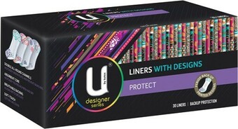 IGA U By Kotex Designer Series Panty Liners with Designs 30 Pack offer