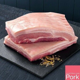 IGA Australian Pork Belly Portions offer