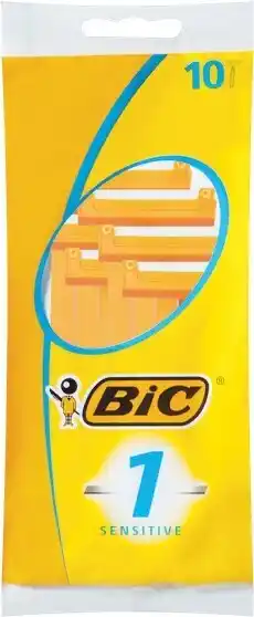 Woolworths BiC 1 Sensitive Disposable Razor Pk 10 offer