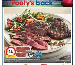 Coles Coles Australian No Added Hormones Beef Rump Steak offer