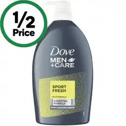 Woolworths Dove Men+Care Sport Fresh Face & Body Wash offer