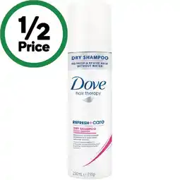 Woolworths Dove Hair Therapy Refresh+Care Dry Shampoo offer