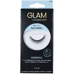 Woolworths Glam by Manicare Kendall Natural Lashes 1 Pair offer