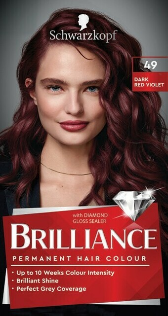 Priceline Schwarzkopf Brilliance 49 Dark Red Violet 1 Kit offer