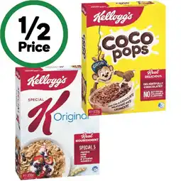 Woolworths Kellogg’s Coco Pops 535g or Special K Cereal 500g offer