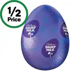 Woolworths Cadbury Dairy Milk Hollow Egg offer