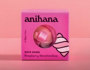 Anihana Raspberry Marshmallow Bath Bomb 180g