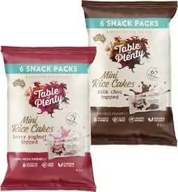 Coles Table of Plenty Sweet Topped Rice Cakes 84g offer