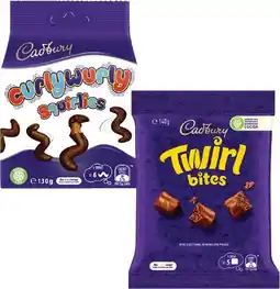 Coles Cadbury or Europe Chocolate Bites 120g-150g offer