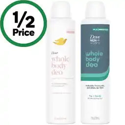 Woolworths Dove Whole Body Deodorant offer