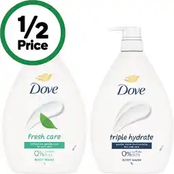 Woolworths Dove Body Wash offer