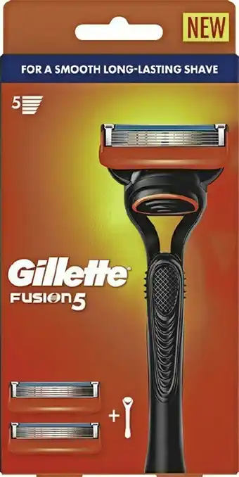 Priceline Gillette Fusion5 Razor Handle + 2 Cartridges 1 Pack offer