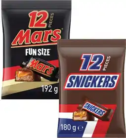 Coles Mars Chocolate Fun Size-192g offer