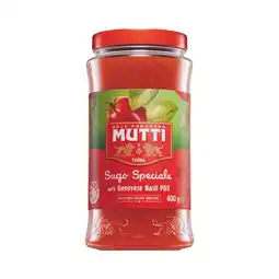 Woolworths Mutti Sugo Speciale offer